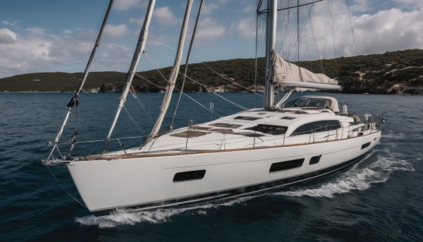 A stunning view of a boat in day