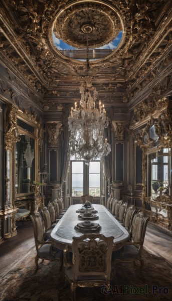 A breathtaking view of a indoors in day