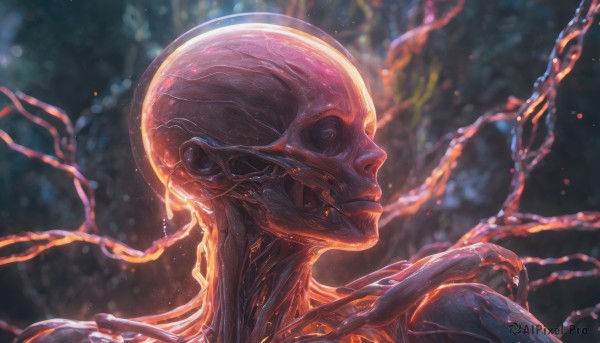 A alien set against the backdrop of a captivating dynamic scene