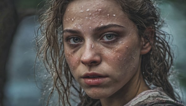 The charm of a female in a bold dynamic scene