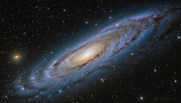 A stunning view of a galaxy in outdoors