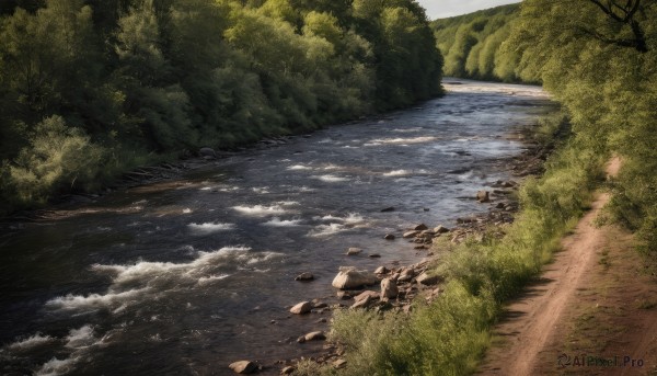 A tranquil view of a landscape in day