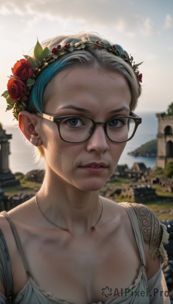 A stunning portrayal of a female in a breathtaking day