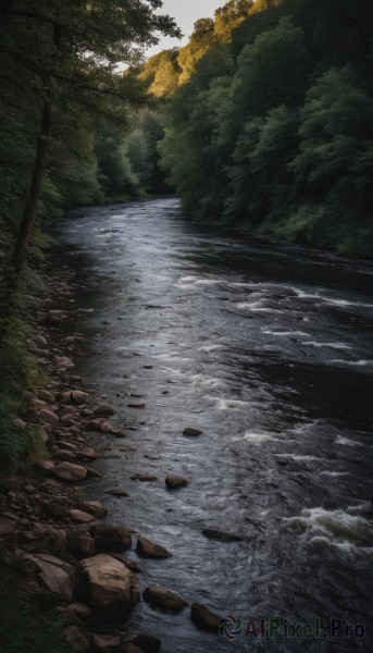 A landscape in a picturesque day