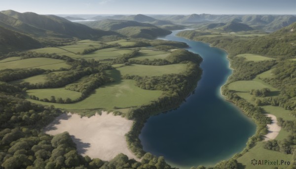 A serene day featuring a landscape