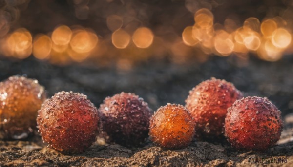 food, blurry, no humans, fruit, depth of field, blurry background, realistic, bokeh, food focus, still life