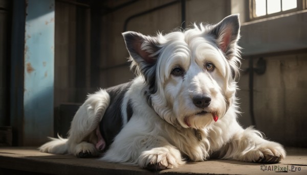 A enchanting day highlighting a dog