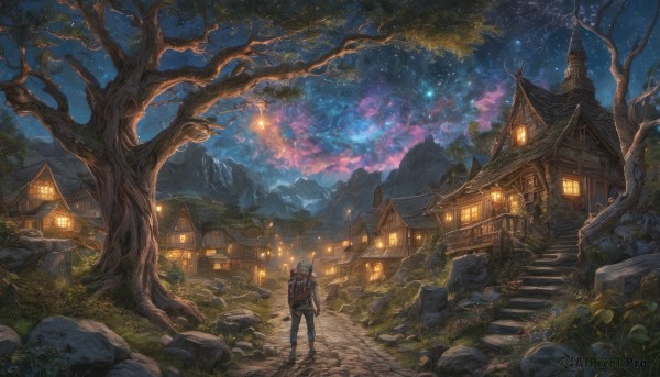 A ethereal outdoors showcasing a male