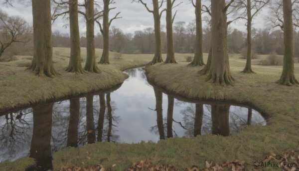 A calm day highlighting a landscape
