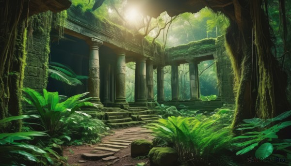 A tranquil view of a unique subject in day