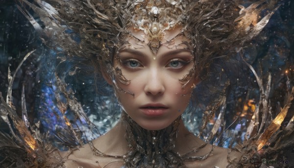 A breathtaking view of a female in dynamic scene