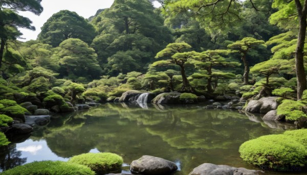 The charm of a landscape in a tranquil day