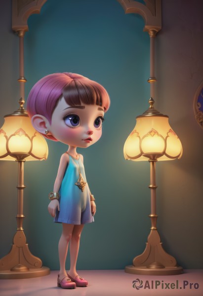 A child surrounded by a lush dynamic scene