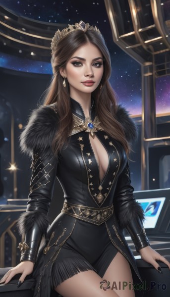 A female in a tranquil dynamic scene