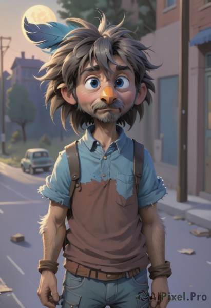 Image of a male in a beautiful outdoors