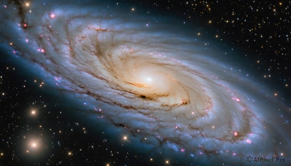 A stunning view of a galaxy in outdoors