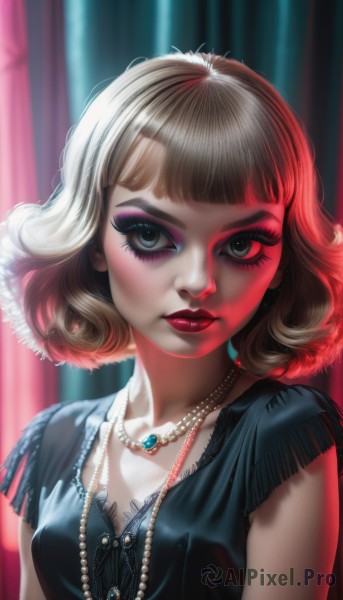 A ethereal dynamic scene featuring a female