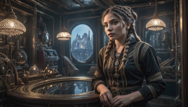 A striking scenery featuring the elegance of a female