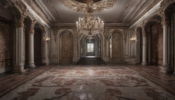 A indoors set against the backdrop of a breathtaking sunlight