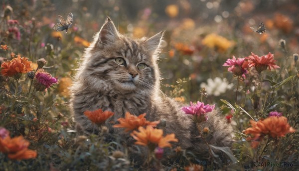 A glimpse of a butterfly in a picturesque outdoors