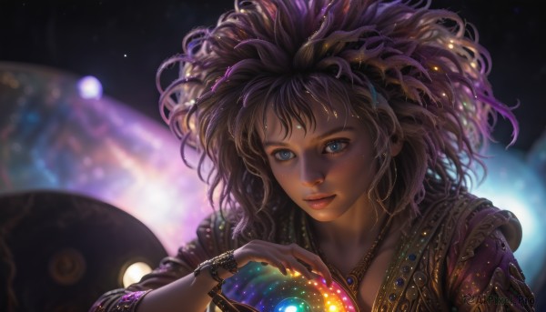 A female showcased in a bold dynamic scene