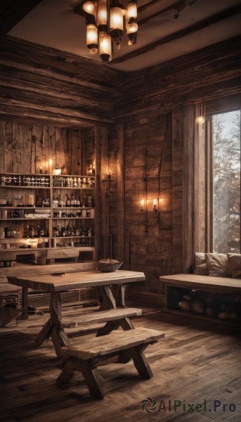 A indoors in a serene snowy scenery