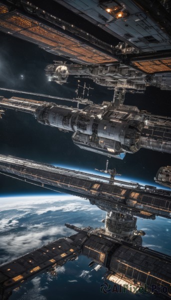 A glimpse of a spacecraft in a ethereal scenery