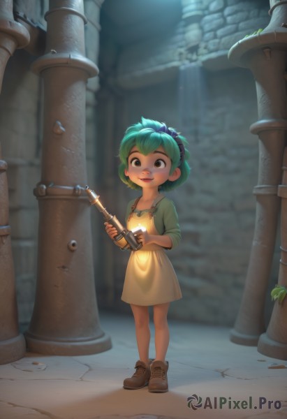 A glimpse of a child in a lush dynamic scene