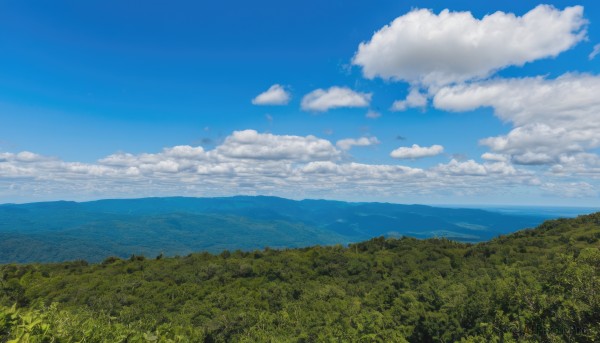 A landscape captured in a dynamic day