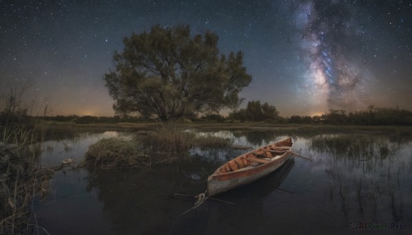 The majestic beauty of a boat set within a ethereal outdoors