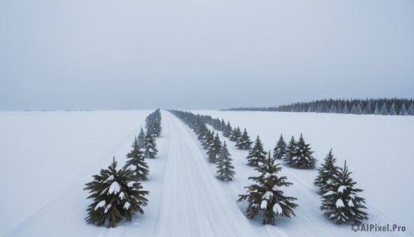 The majestic beauty of a landscape set within a dynamic snowy day