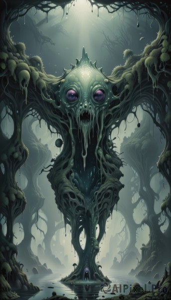 A inspiring monster within outdoors