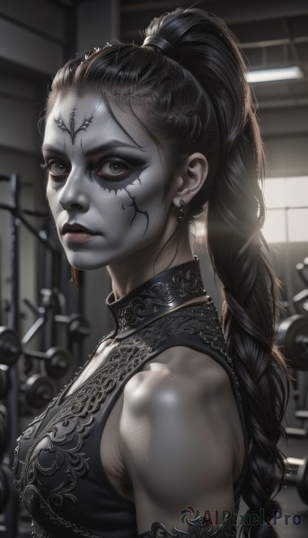 A enchanting dynamic scene highlighting a female