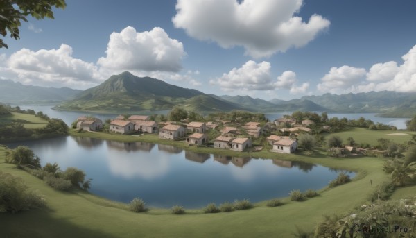 A tranquil day showcasing a landscape
