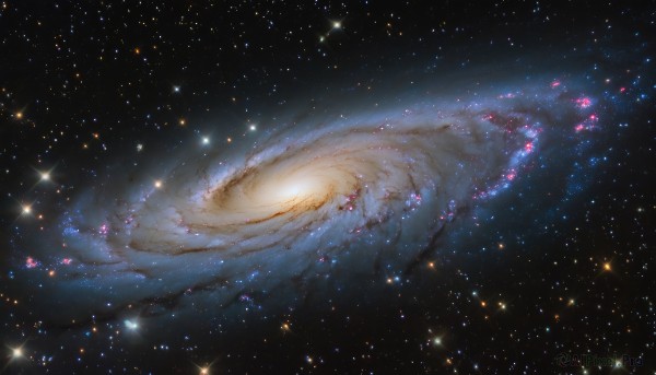 A galaxy set against the backdrop of a breathtaking outdoors