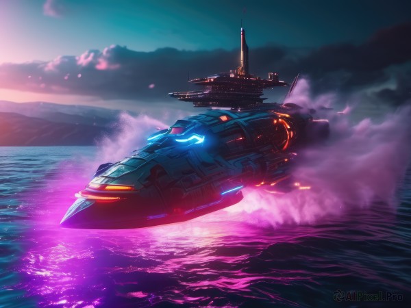 The beauty of a spacecraft set in a captivating outdoors