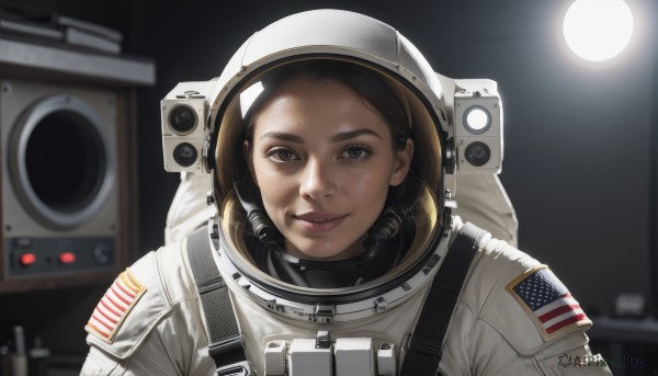 The timeless beauty of a astronaut in a bold moon