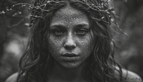 A glimpse of a female in a picturesque dynamic scene