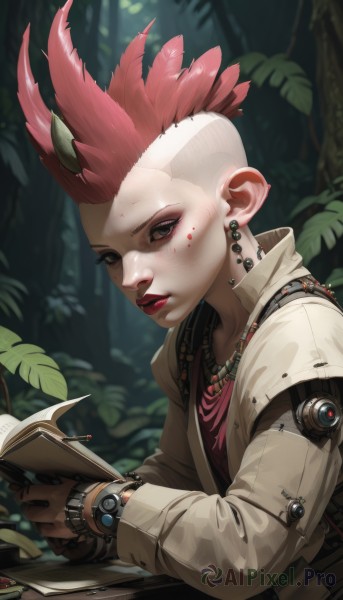 A striking tree featuring the elegance of a cyborg