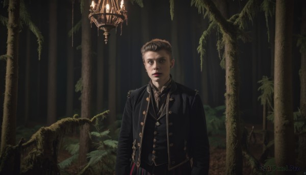 The beauty of a male set in a calm scenery