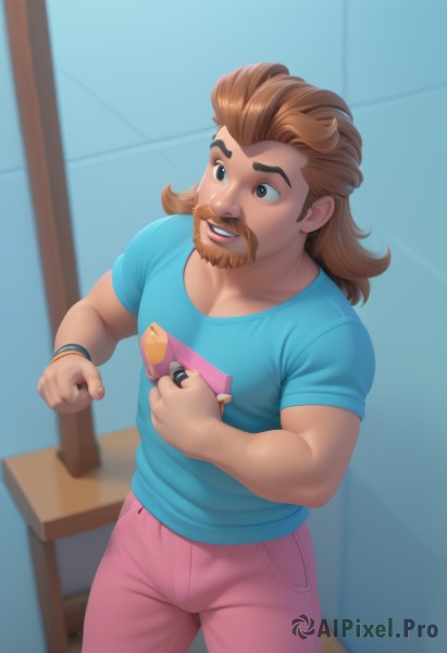 An iconic male framed by a calm dynamic scene