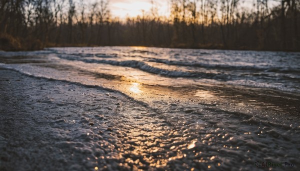 A vivid snowy day showcasing a landscape