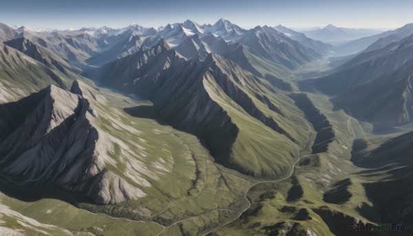 A ethereal day showcasing a landscape