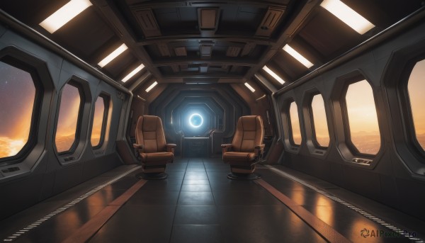 The beauty of a spacecraft set in a calm sunset scenery