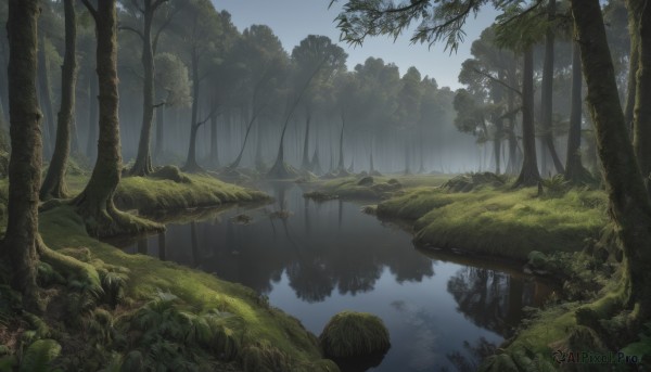 A landscape captured beautifully in a tranquil day
