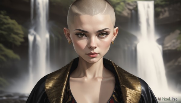 A majestic dynamic scene featuring a female