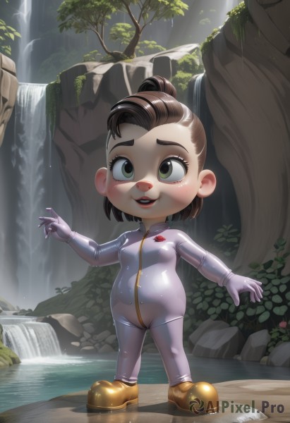A stunning portrayal of a female in a lush outdoors