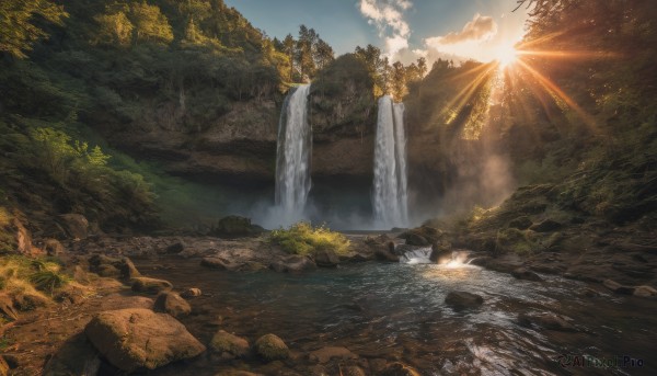 Day brought to life with a captivating waterfall