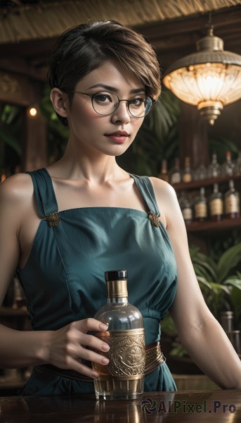 A female caught in a breathtaking dynamic scene