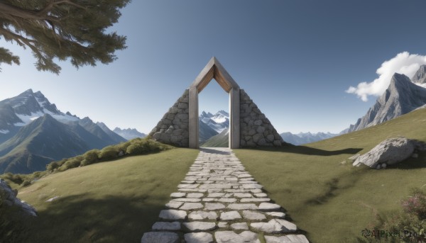 A landscape in the heart of a majestic day